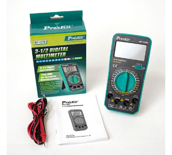 Мультиметр цифровой портативный Pro'sKit MT-1226 С00040340