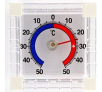 Оконный биметаллический квадратный термометр ООО Первый термометровый завод ТББ в блистере