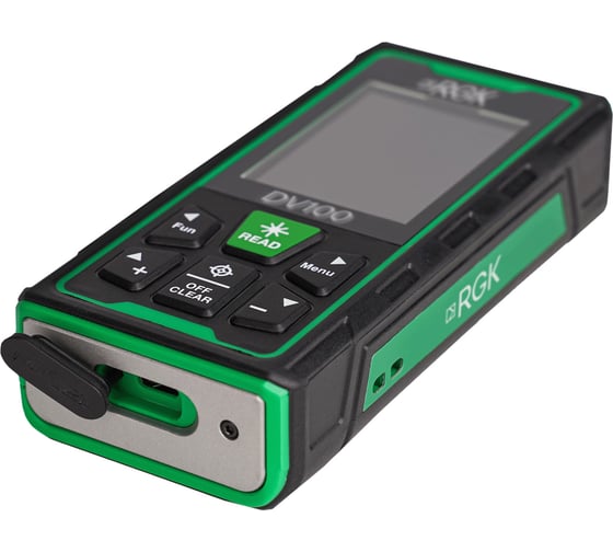 Дальномер RGK DV100, до 100 м, камера, зеленый луч, IP68 721104