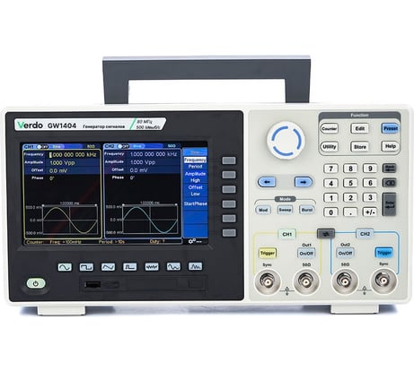 Генератор сигналов VERDO GW1404 80 МГц, 500 Мвыб/с GW140400