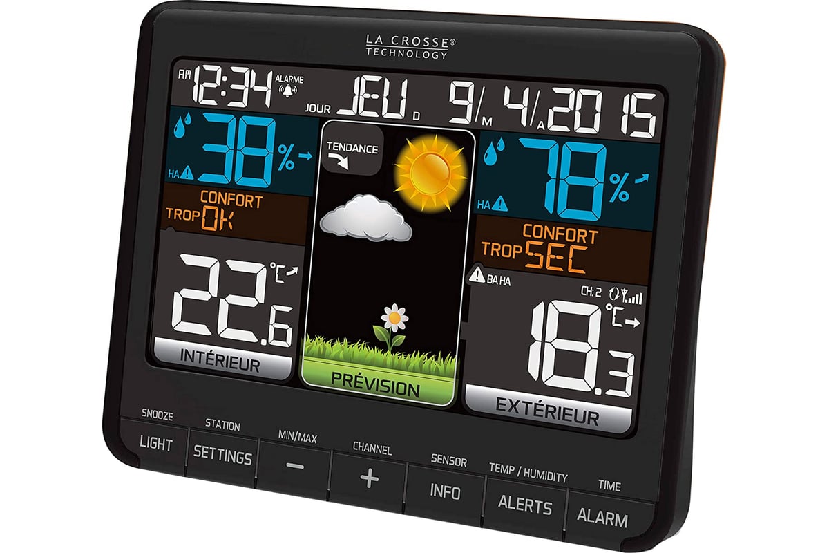 Погодная станция с цветным экраном и 3 датчиками La Crosse Technology  WS6825+2 - выгодная цена, отзывы, характеристики, фото - купить в Москве и  РФ