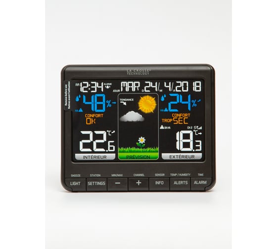 Погодная станция с цветным экраном и 3 датчиками La Crosse Technology WS6825+2