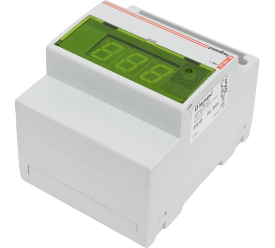 Цифровой амперметр/вольтметр Legrand 0-500 В монтаж на рейке DIN 004663