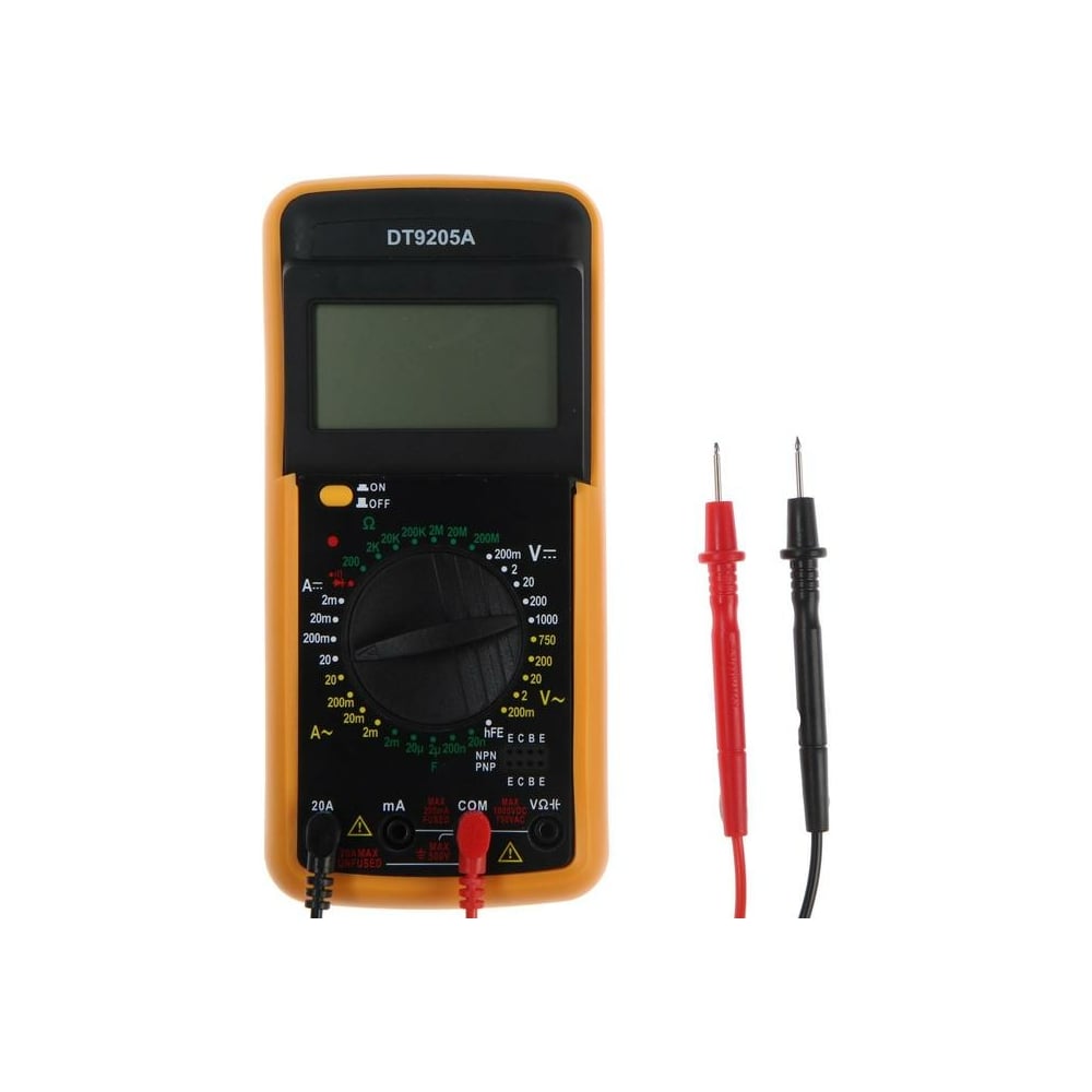 Мультиметр TUNDRA DT-9205А, ACV/DCV, ACA/DCA 1550212 - выгодная цена ...