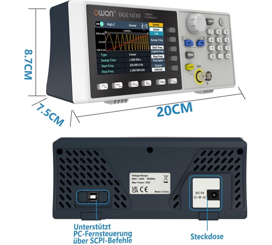 Цифровой генератор OWON DGE1030 OW127