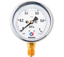 Виброустойчивый вакуумметр РОСМА ТВ-520Р.00 (-0.1-0МПа) ДК100 М20х1.5, кл. точн. 1.0 D070-03916