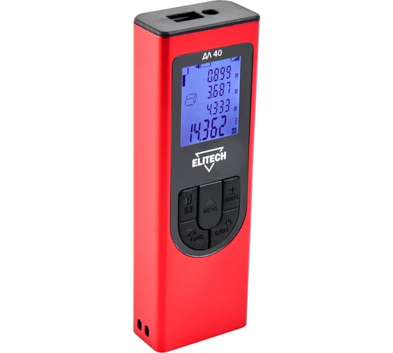 Дальномер лазерный Elitech ДЛ 40 ДМ 204767 1
