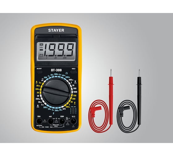 Цифровой мультиметр STAYER DT-300 45321