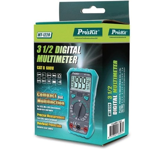 Мультиметр цифровой портативный Pro'sKit MT-1220 С00040351
