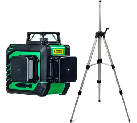 Комплект INSTRUMAX Лазерный уровень GL 3-360 BAZA SET+Штатив телескопический с резьбой 1/4 (5/8) дюйма TR-120 IM0149_K