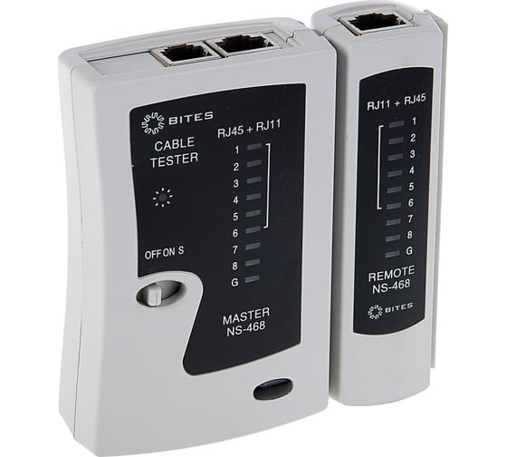 Сетевой тестер кабеля 5bites UTP/FTP/STP RJ45, TEL RJ11/12 LY-CT005