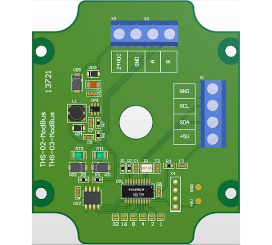 Промышленный датчик температуры и влажности Завод RGP (ModBus) THS-03-ModBus