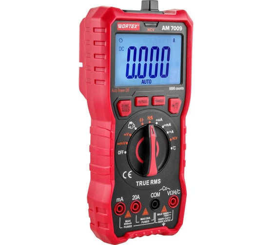 Мультиметр цифровой WORTEX AM 7009 1323831