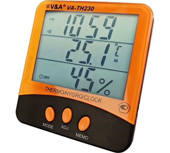 Термогигрометр V&A VA- TH230 с поверкой VA-TH230