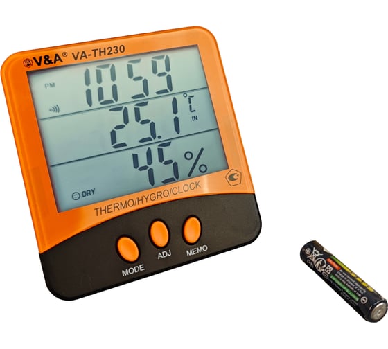 Термогигрометр V&A VA- TH230 с поверкой VA-TH230