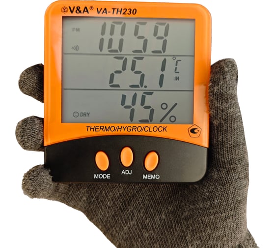 Термогигрометр V&A VA- TH230 с поверкой VA-TH230
