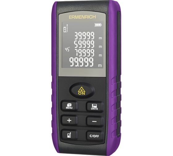 Лазерная рулетка Ermenrich Reel PRO GE80, фиолетовый 85320