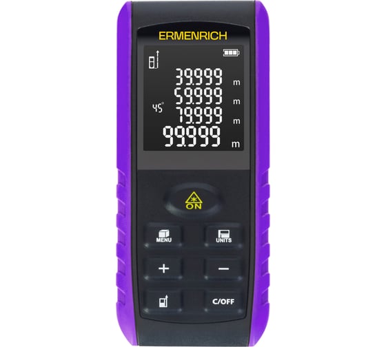Лазерная рулетка Ermenrich Reel PRO GE60, фиолетовый 85319