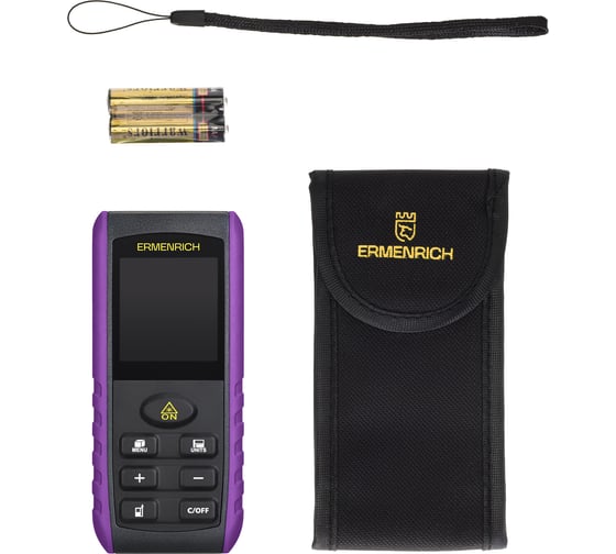 Лазерная рулетка Ermenrich Reel PRO GE60, фиолетовый 85319