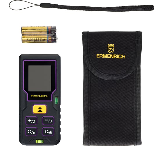 Лазерная рулетка Ermenrich Reel PLUS GD60, фиолетовый 85314