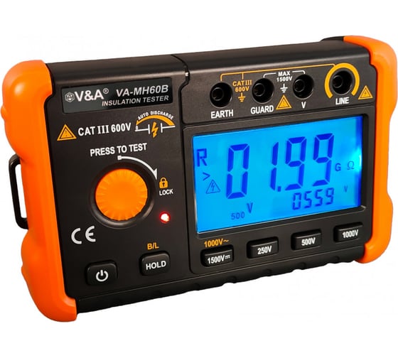 Мегаомметр V&A VA-МH60B-0