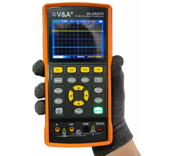 Осциллограф-мультиметр с поверкой V&A VA-OS2070