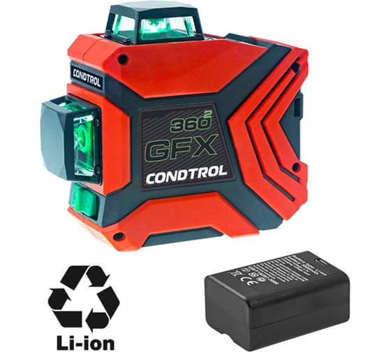 Лазерный нивелир CONDTROL GFX 360-2 Kit 1-2-403