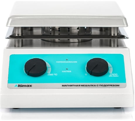 Магнитная мешалка с подогревом Altimax MSH-3 (алюминий; 190х190 мм; 200-2000 об./мин; 380С; 600 Вт) MS050203