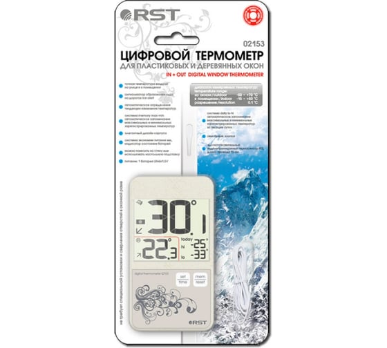Термометр с выносным сенсором RST 02153 RST02153