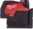 Аккумуляторный линейно-точечный лазерный нивелир Milwaukee M12 CLLP-301C 4933478100 1