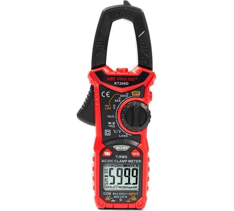 Токовые цифровые клещи КВТ KT 206D PROLINE 80753