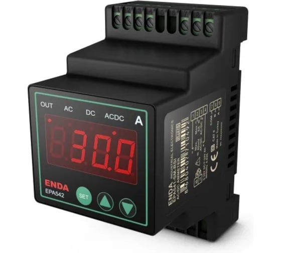 Амперметр ENDA на DIN-рейу EPA542-UV-CT-R