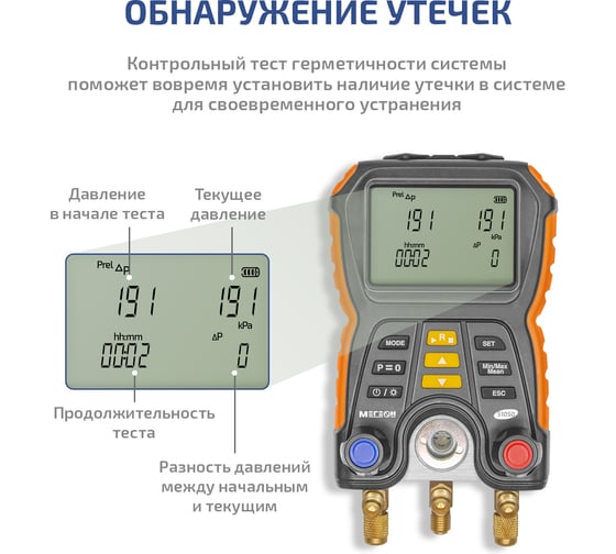 Цифровой манометрический коллектор МЕГЕОН 51050 к0000402161