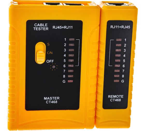 Тестер для витой пары ITK RJ11/RJ45 CT468