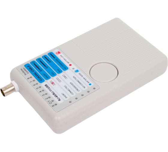 Тестер для витой пары 4в1 IEK ITK RJ45/RJ11/BNC/USB WH3468
