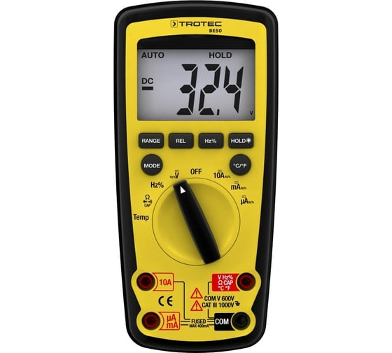 Цифровой мультиметр TROTEC BE50 3510205250