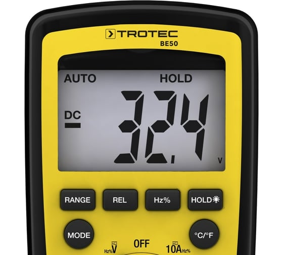 Цифровой мультиметр TROTEC BE50 3510205250