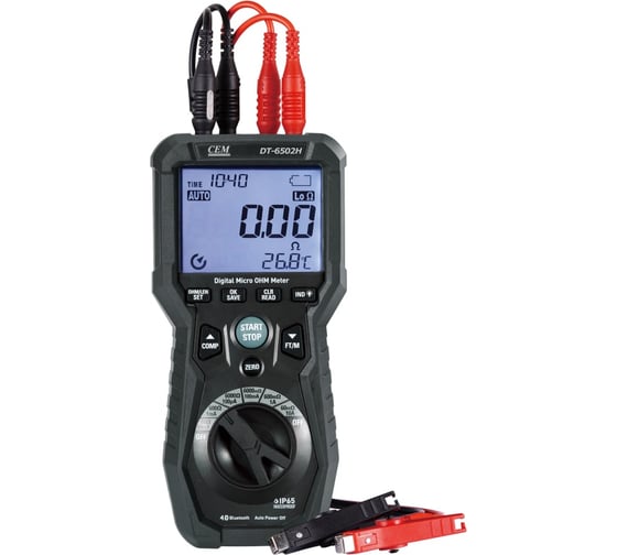 Тестер сопротивления, измеритель длины кабеля СЕМ DT-6502H 685972 1
