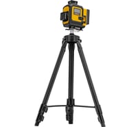 Лазерный уровень мультипризменный Denzel DLV 360-4T, 30 м, зеленый луч, Li-Ion 2.4 Aч, штатив 350815