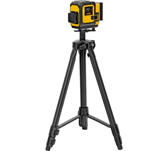 Лазерный уровень мультипризменный Denzel DLV-360-3T, 30 м, зеленый луч, Li-Ion 2,4 Aч, штатив 350805 1