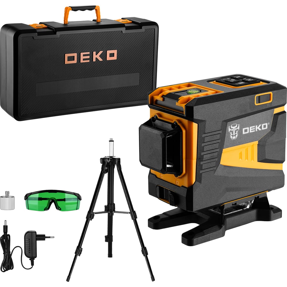 Лазерный самовыравнивающийся уровень DEKO DKLL12PG1 360/3 SET 2 PREMIUM ...