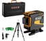 Лазерный самовыравнивающийся уровень DEKO DKLL12PG1 360/3 SET 2 PREMIUM со штативом 1 м 065-0235-1 1
