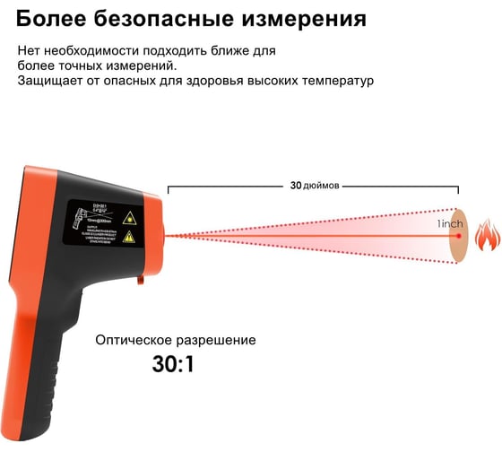 Инфракрасный термометр HoldPeak HP-1600-APP