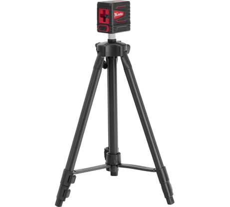 Лазерный уровень MTX QBC RED Pro SET, 10 м, красный луч, батарейки, штатив 350105