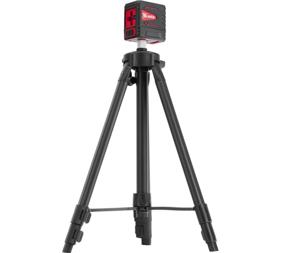 Лазерный уровень MTX QBC RED Pro SET, 10 м, красный луч, батарейки, штатив 350105