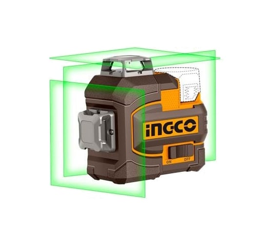 Аккумуляторный лазерный уровень INGCO 16В, 3D, 1хАКБ 2Ач и ЗУ INDUSTRIAL HLL301201