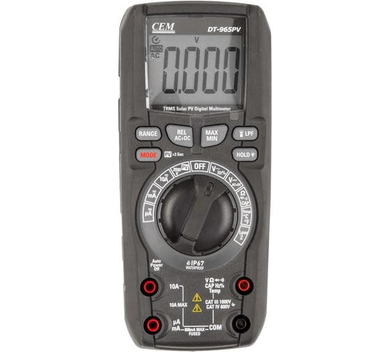 Мультиметр для фотоэлектрических установок СЕМ DT-965PV 685569