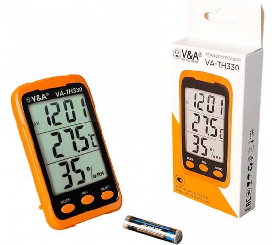 Термогигрометр VA- TH330 с поверкой V&A VA-TH330