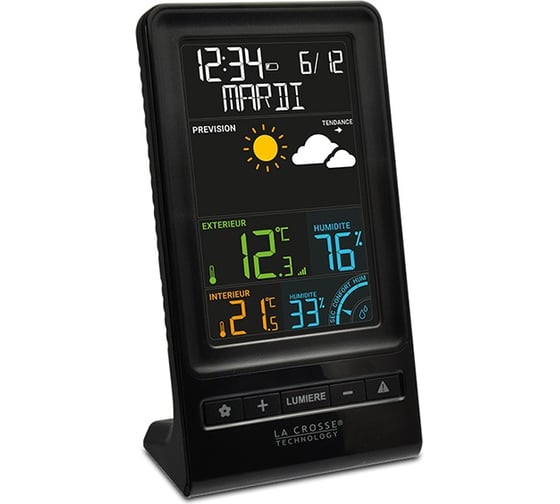 Погодная станция с наружным датчиком La Crosse Technology WS6819C, цветной дисплей WS6819C-BLA
