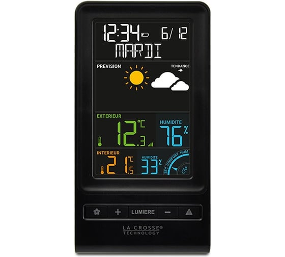 Погодная станция с наружным датчиком La Crosse Technology WS6819C, цветной дисплей WS6819C-BLA